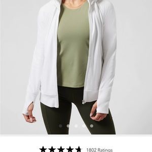 Athleta triumph hoodie-white (M)